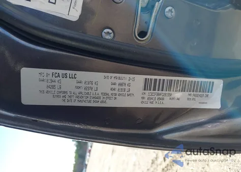 2015 Dodge Dart Sxt z USA, uszkodzony, nr VIN 1C3CDFBB0FD281550